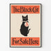 Vintageposter med The Black Cat för väggdekoration