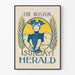 Vintageposter The Boston Sunday Herald för väggdekoration