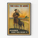 Vintageposter The Call to Arms - Militär irländsk väggdekoration