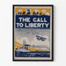 Dekorativ poster The Call to Liberty Vintage Krig 1918