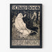 Art Nouveau-Poster The Chap Book - Vintageillustration i svartvitt