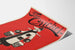 Vintageposter The Cricket Two Cents röd och svart