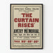 Vintageposter Teater The Curtain Rises Connecticut Federal Theatre