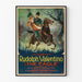 Vintage dekorativ poster "The Eagle" med ryttare och ryttarinna