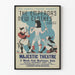 Vintageaffisch för teater The Emperor's New Clothes