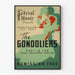Vintageposter The Gondoliers - Väggdekoration för opera och klassisk musik