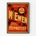 Vintageposter av The Great McEwen, den skotska hypnotisören