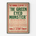 Vintageposter The Green Eyed Monster - Väggdekoration för Retrofilm