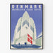 Väggdekorationsposter av kyrkan Grundtvig i Köpenhamn