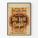 Vintage poster för väggdekoration teater The Last Chapter