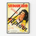 Vintagefilmposter Sjudande Blod med kvinnoporträtt
