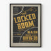 Vintageaffisch för teatern The Locked Room - Dramatisk väggdekoration