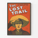Vintageposter The Lost Trail - Väggdekoration Western