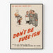 Vintageposter för gasbesparing - Don't Be Fuel-ish