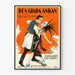 Vintage filmposter Den Glada Änkan väggdekoration