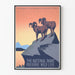 Vintageposter för nationalpark - Skydd av vilda djur