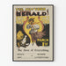 Vintageposter The New York Sunday Herald 1 mars
