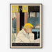 Vintageposter The Old Book Man - Retro och konstnärlig väggdekoration