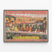 Vintageposter Barnum & Bailey The Peerless Prodigies - Retro Väggdekoration — inramlat konstverk på väggen