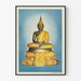 Poster av den Smaragdgröna Buddhan i Meditation