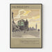 Vintageposter London St Thomas's Hospital och Parlamentet