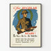 Vintage militärposter The Regular Ready
