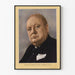 Affisch Porträtt av Winston S. Churchill i officiell dräkt