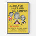 Vintageaffisch teater The Rivals - Klassisk komedi