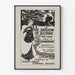 Vintageposter The Shadow of a Crime – Svartvit illustration