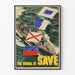 Vintage marinposter "The Signal Is Save" för väggdekoration