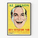 Vintage poster för väggdekoration The Singing Fool Al Jolson