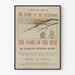 Vintageposter The Story of the Mine - Väggdekoration Western