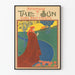 Vintage reklamposter för The Sun i art nouveau-stil