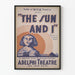 Affisch Teater The Sun and I - Vintage konstdeco stil