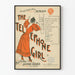 Vintageposter av The Telephone Girl i rött och svart