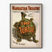 Vintageaffisch för Manhattan-teatern The Turtle