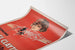 Vintageposter The Web of Desire med kvinnoporträtt och spindelnät
