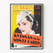 Vintageposter Kvinan från Monte Carlo - Retro filmväggdekoration
