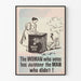 Vintageposter "The Woman Who Votes" för engagerande väggdekoration