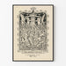 Dekorativ poster Vintage "The Workers May Pole" 1894