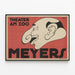 Teateraffisch Theater am Zoo Meyer - Karrikatyristisk vintage design — inramlat konstverk på väggen