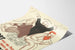 Vintage teaterposter med originell illustration