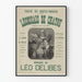 Vintageaffisch för operetten L'Écossais de Chatou av Léo Delibes