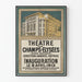 Vintageposter för Théâtre des Champs-Élysées på Avenue Montaigne