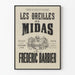 Affisch Teater Les Oreilles de Midas av Frédéric Barbier