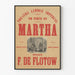 Vintage väggposter för Théâtre Lyrique Impérial Martha