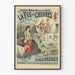 Vintageaffisch för teatern La Fée aux Chèvres, komisk opera