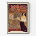 Dekorativ vintageposter av Teatro Regio Torino