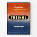 Vintageposter THEINOL stimulerande och smärtstillande