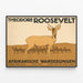 Vintageposter Theodore Roosevelt - Afrikanska vandringar — inramlat konstverk på väggen